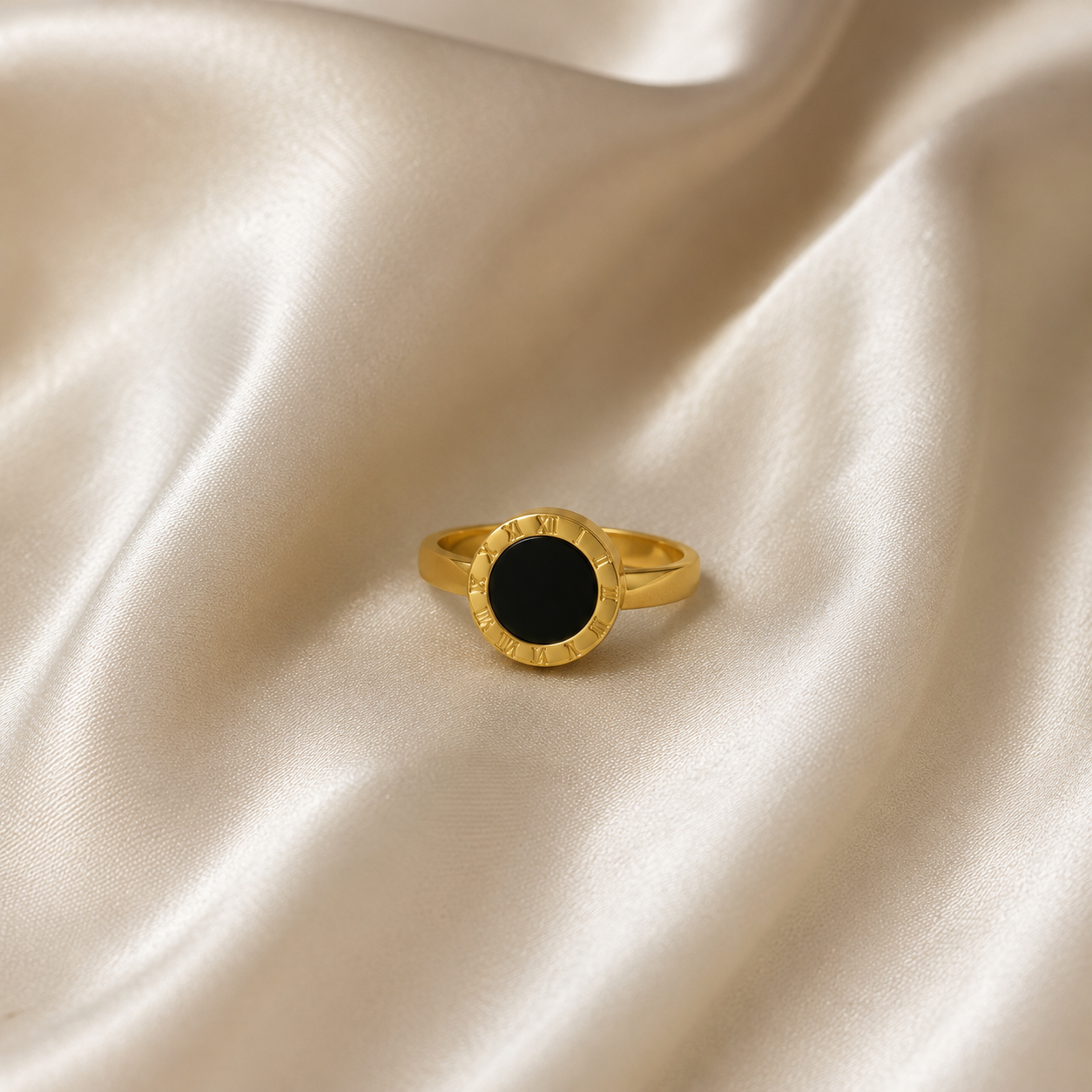 Roman Geometrical Stainless Rings