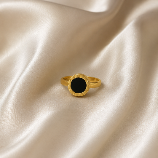 Roman Geometrical Stainless Rings