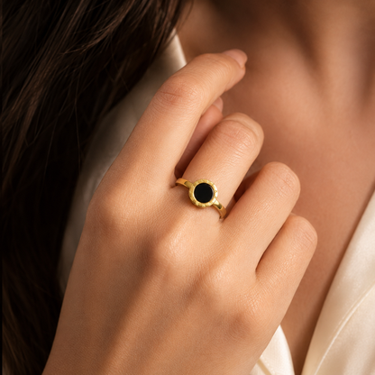 Roman Geometrical Stainless Rings