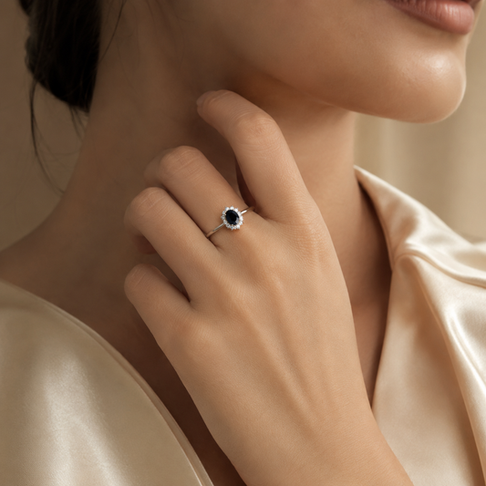 Sterling Silver Gemstone Ring