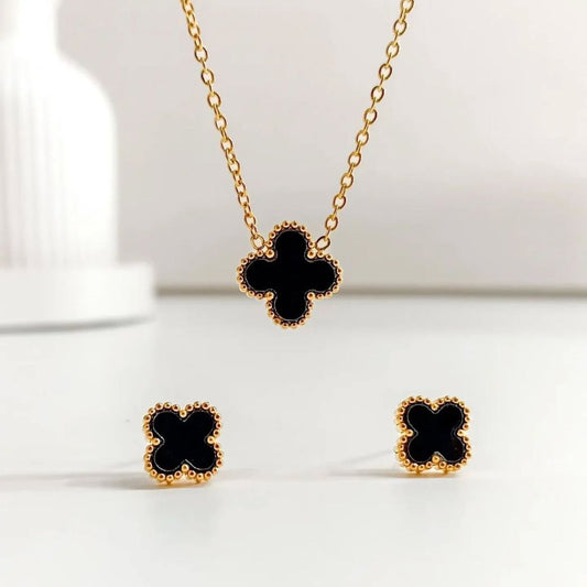 Minimal Clover Jewllery Set